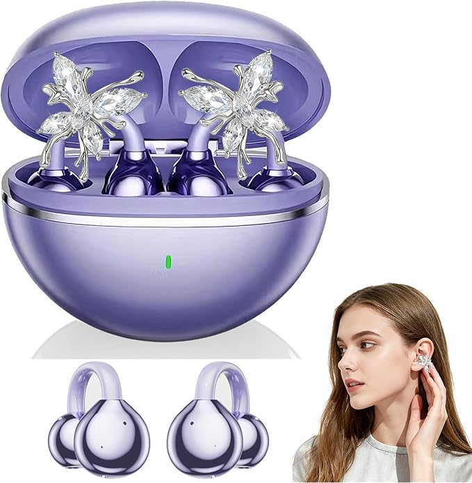 MIYONSIN | Auriculares inalámbricos con adorno tipo arete
