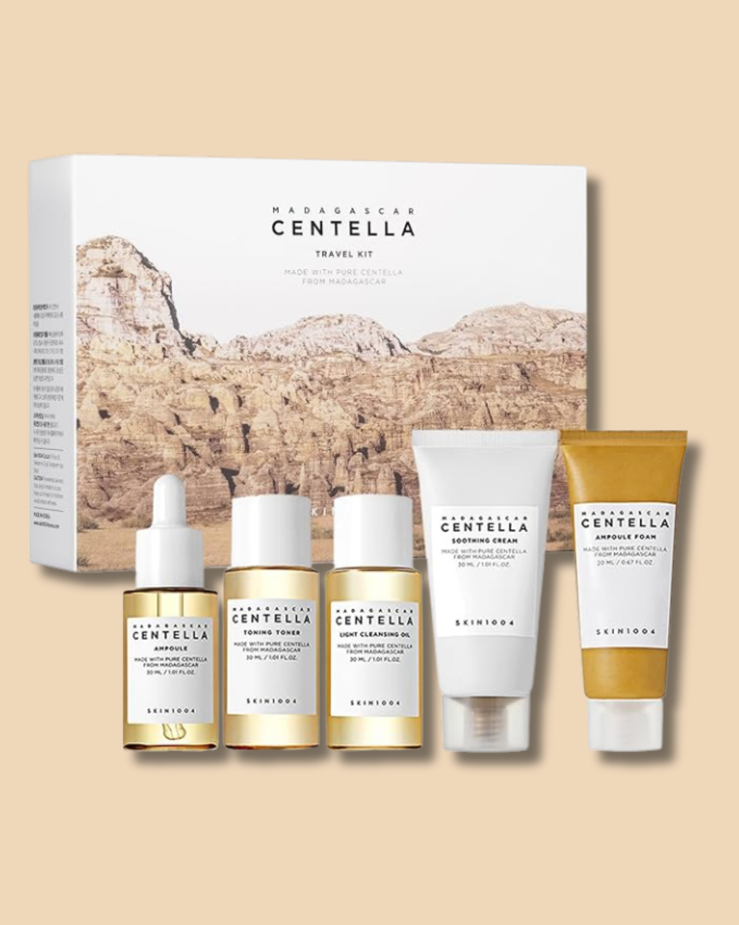 CENTELLA. Kit de viaje para cuidado facial.